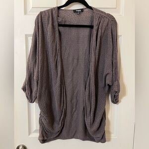 Saks Fifth Avenue Taupe Open Cardigan